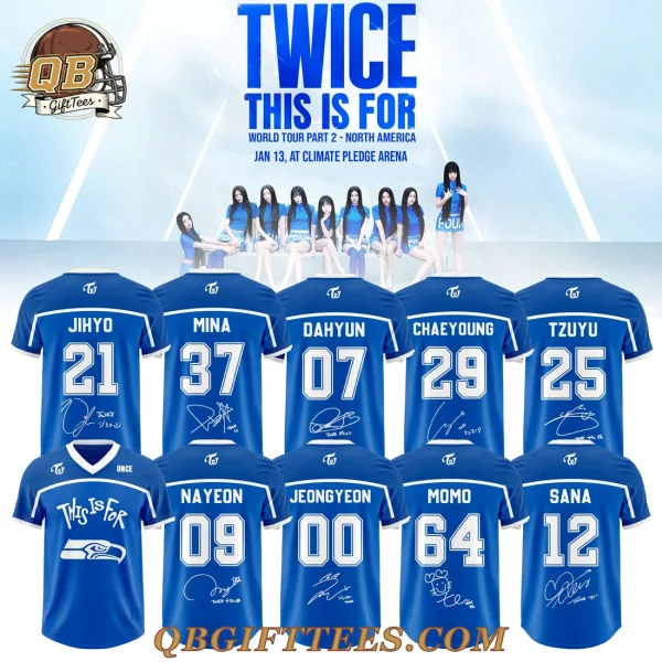 Seattle Seahawks X TWICE THIS IS FOR WORLD TOUR PART II Special Edition Jersey