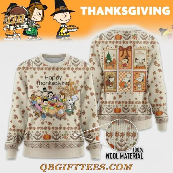 Snoopy Happy Thanksgiving Limited Edition Ugly Sweater