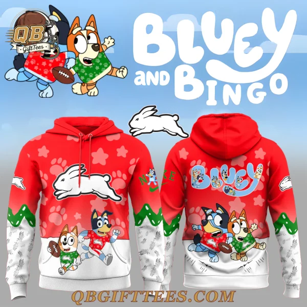 South Sydney Rabbitohs x Bluey and Bingo Special Edition Hoodie