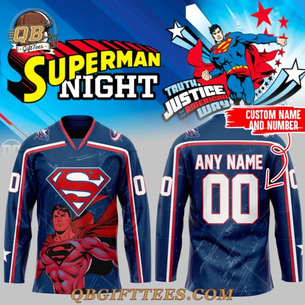 Superman Night Limited Edition Hockey Jersey