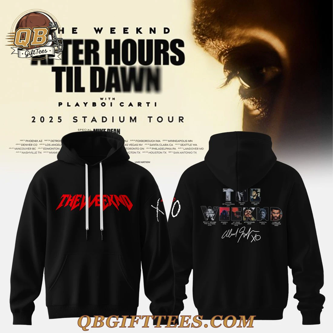 The Weeknd After Hours Til Dawn Tour 2025 Hoodie The Weeknd After Hours Til Dawn Tour 2025 Hoodie
