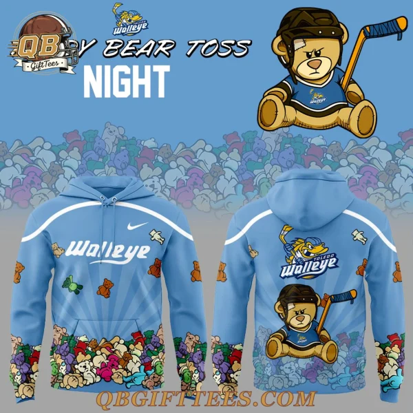 Toledo Walleye x Teddy Bear Toss Night 2025 Edition Hoodie