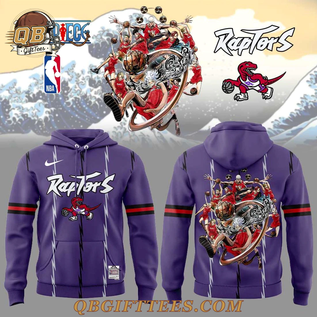 Toronto Raptors x ONE PIECE 2025 Edition Hoodie Toronto Raptors x ONE PIECE 2025 Edition Hoodie