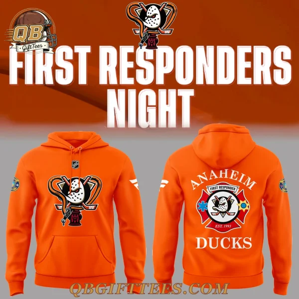 Anaheim Ducks First Responders Night Edition Hoodie