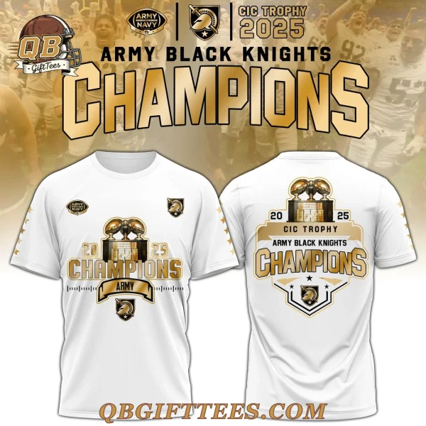 Army Black Knights CIC trophy Champions 2025 Limited Edition Shirt