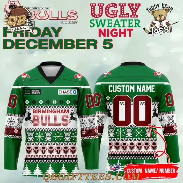 Birmingham Bulls 2025 Spcecial Edition Ugly Sweater