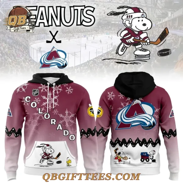 Colorado Avalanche x Peanuts Night Limited Edition Hoodie