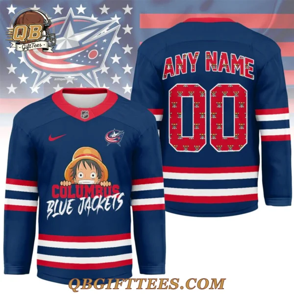 Columbus Blue Jackets x One Piece Hockey Jersey
