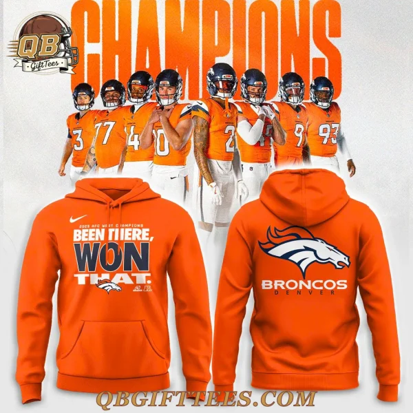 Denver Broncos 2025 AFC West Division Champions Limited Edition Hoodie