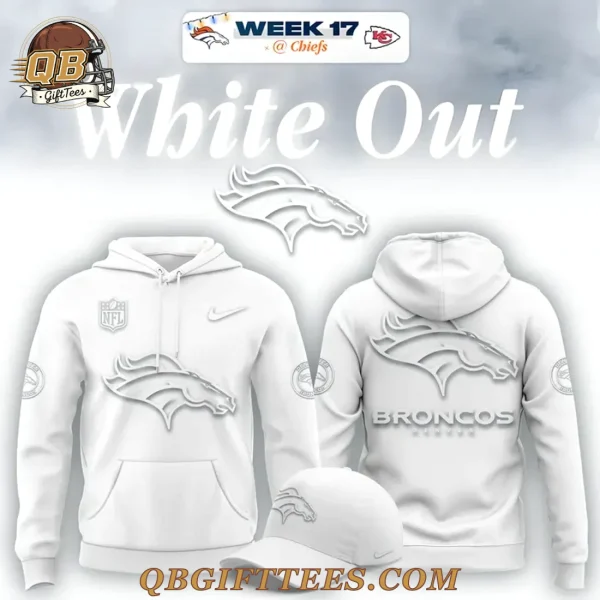 Denver Broncos White Out 2025 Edition Hoodie