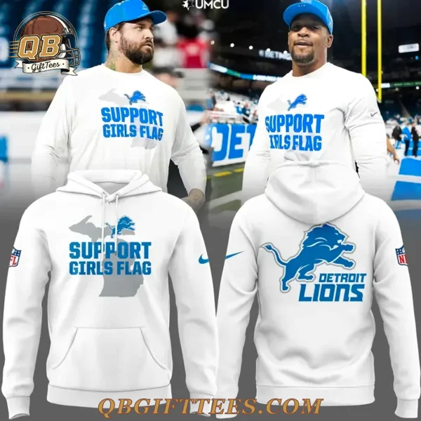 Detroit Lions SUPPORT GIRLS FLAG Special Edition Hoodie