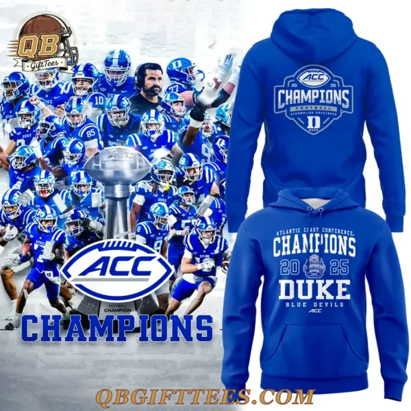 Duke Blue Devils ACC Football Champions 2025 Special Edition Hoodie