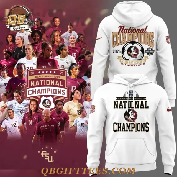 Florida State Seminoles 2025 NCAA Womens Soccer National Champions Limited Edition Hoodie