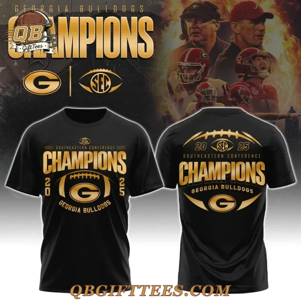 Georgia Bulldogs 2025 SEC Conference Champions Edition T-Shirt