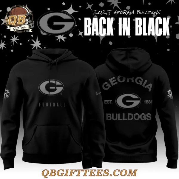 Georgia Bulldogs Back In Black 2025 Limited Edition Hoodie