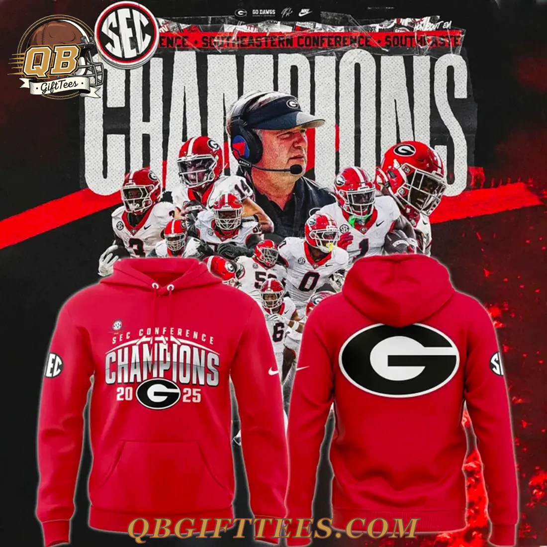 Georgia Bulldogs SEC Football Champions Recap 2025 Limited Edition Hoodie Georgia Bulldogs SEC Football Champions Recap 2025 Limited Edition Hoodie