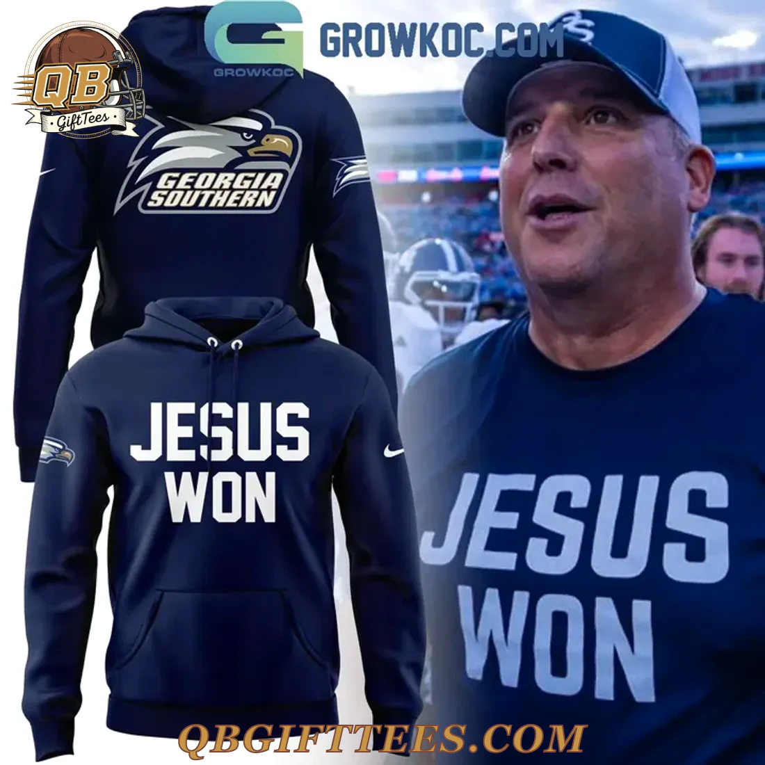 Georgia Southern Eagles Football Jesus Won Limited Edition Hoodie Georgia Southern Eagles Football Jesus Won Limited Edition Hoodie