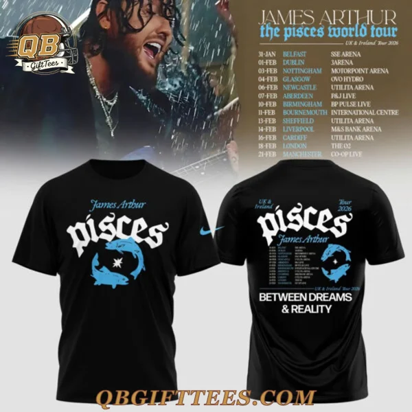 James Arthur – The Pisces UK & Ireland Tour 2026 Special Edition T-Shirt