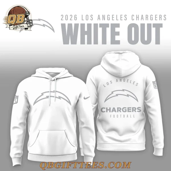 Los Angeles Chargers White Out 2026 Special Edition Hoodie