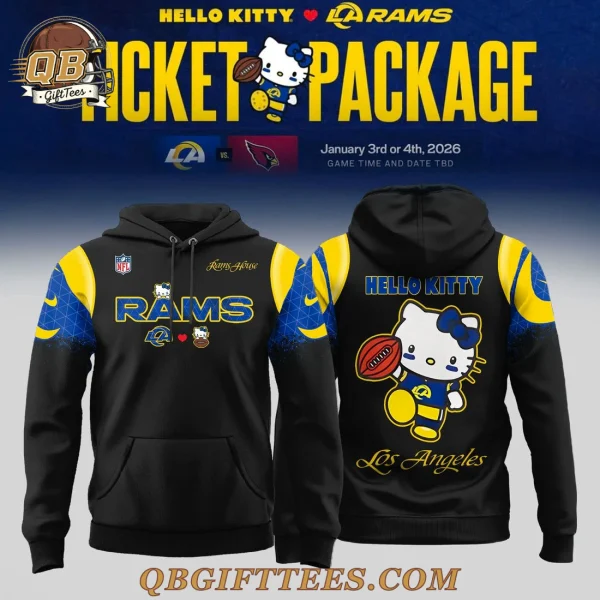 Los Angeles Rams x Hello Kitty Edition Black Hoodie