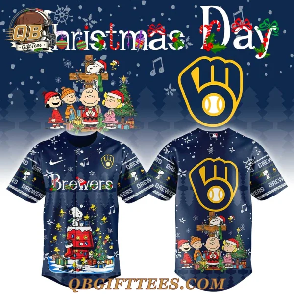 M Brewers x Snoopy and Friends Christmas Day Jersey