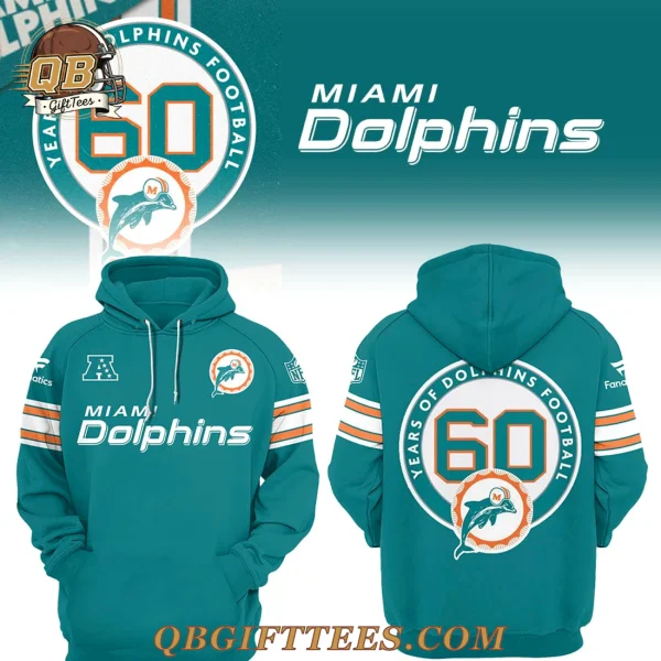 Miami Dolphins 60th Anniversary Celebration Speical Edition Hoodie