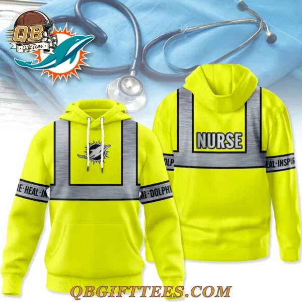 Miami Dolphins x Nurse Safrty Hi Vis Limited Edition Hoodie