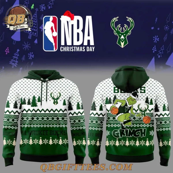 Milwaukee Bucks Christmas Grinch Jumper 2025 Hoodie