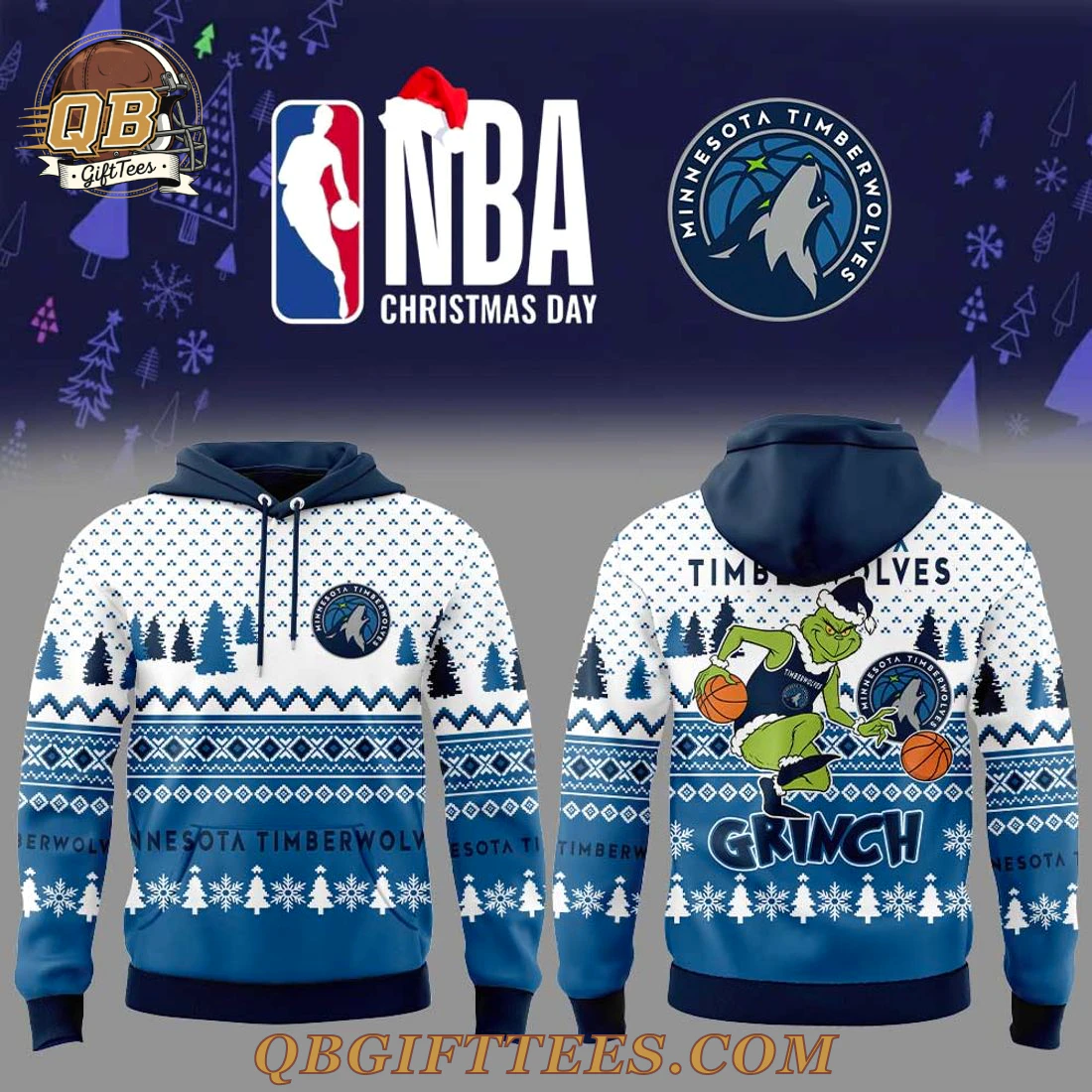 Minnesota Timberwolves Christmas Grinch Jumper 2025 Hoodie Minnesota Timberwolves Christmas Grinch Jumper 2025 Hoodie