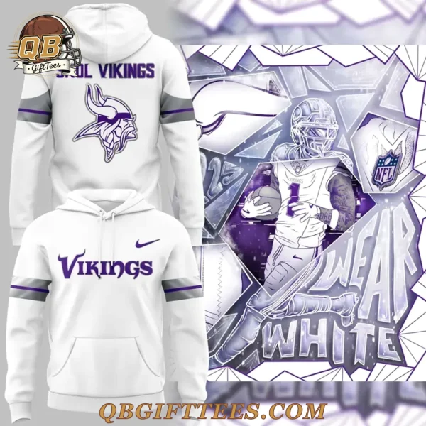 Minnesota Vikings Edition White Hoodie