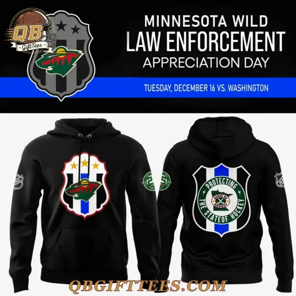 Minnesota Wild Law Enforcement Appreciation Night 2025 Edition Hoodie