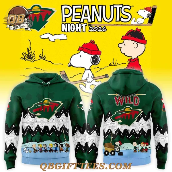 Minnesota Wild x Peanuts Night 2026 Edition Hoodie