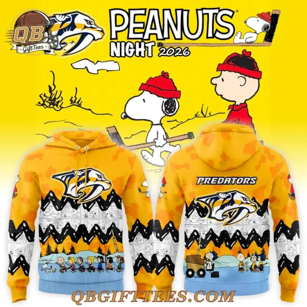Nashville Predators x Peanuts Night 2026 Edition Hoodie