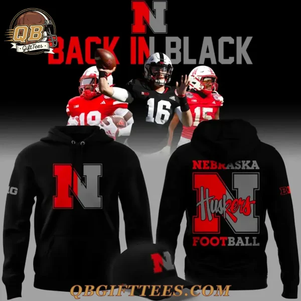 Nebraska Cornhuskers Back In Black Edition For Fan Hoodie