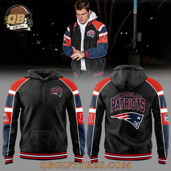 New England Patriots G-III Sports by Carl Banks Black Edition Hoodie