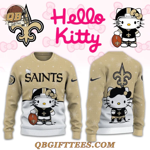 New Orleans Saints x Hello Kitty Limited Edition Ugly Sweater