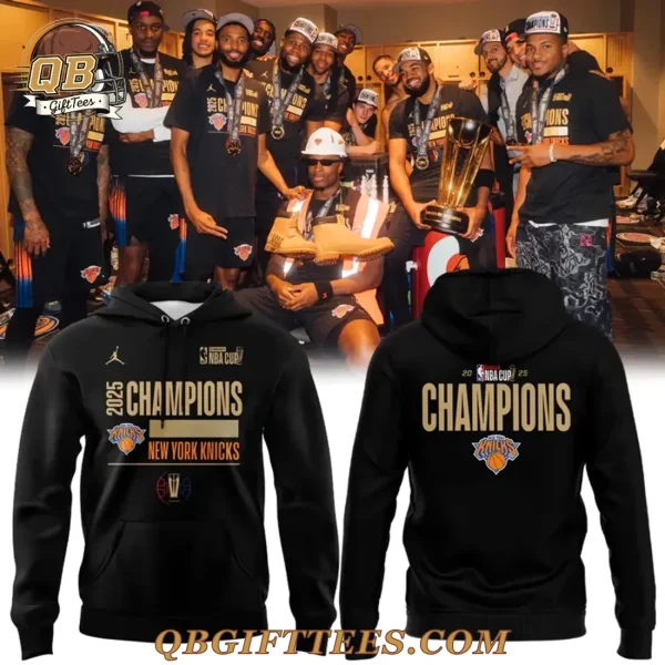 New York Knicks 2025 NBA Cup Champions Edition For Fan Hoodie
