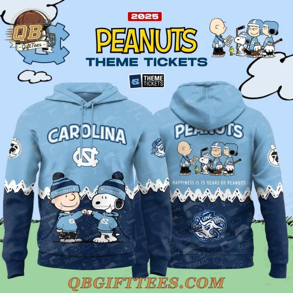 North Carolina Tar Heels x Peanuts 2025 Hoodie