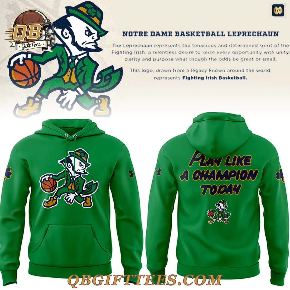 Notre Dame Fighting Irish Leprechaun 2025 Limited Edition Hoodie Notre Dame Fighting Irish Leprechaun 2025 Limited Edition Hoodie