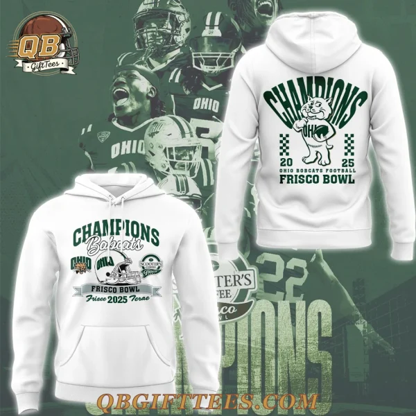 Ohio Bobcats Frisco Bowl Champions Special Edition Hoodie
