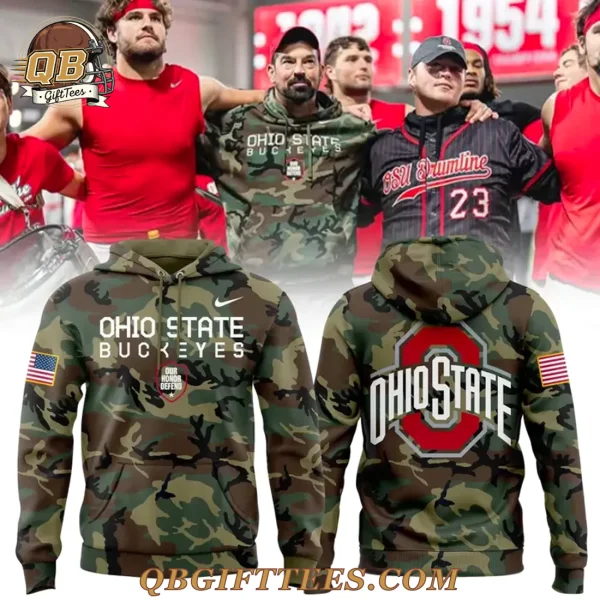Ohio State Football Military Appreciation Camo 2025 Limited Edition Hoodie