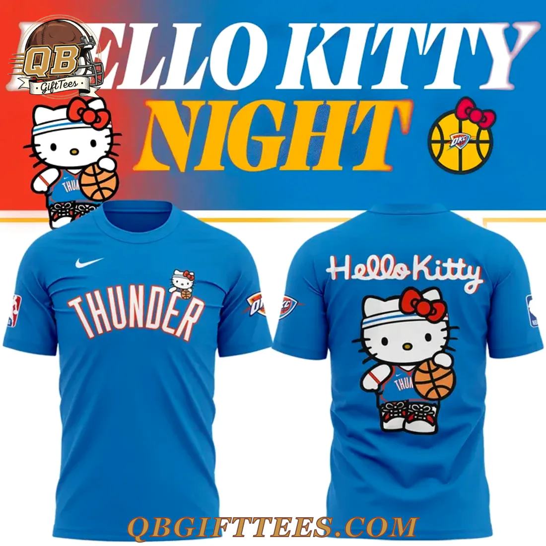 Oklahoma City Thunder x Hello Kitty for fans Special Edition Shirt Oklahoma City Thunder x Hello Kitty for fans Special Edition Shirt