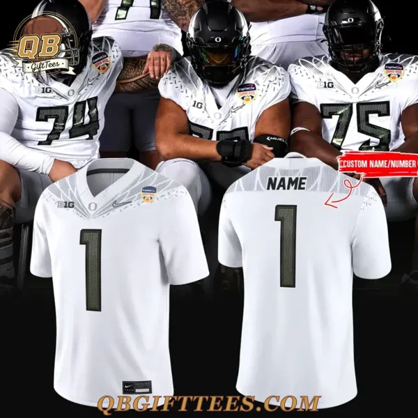 Oregon Ducks Football Orange Bowl Game 2026 Special Edition Football Jersey