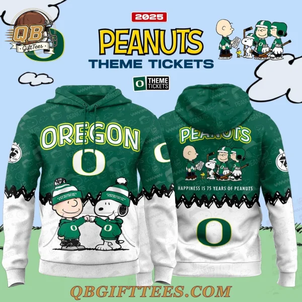 Oregon Ducks x 75th Anniversary Of Peanuts 2025 Limited Edition Hoodie