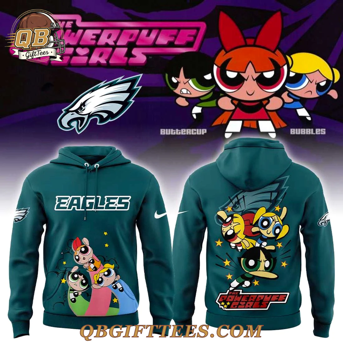 P Eagles x The Powerpuff Girls Special Edition Hoodie P Eagles x The Powerpuff Girls Special Edition Hoodie