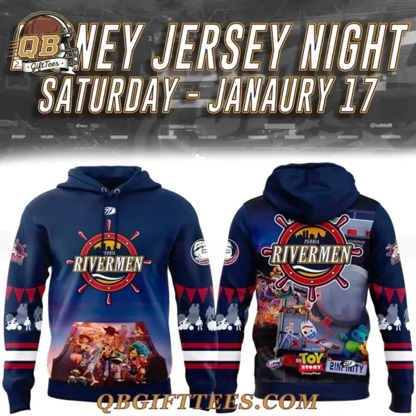 Peoria Rivermen Disney Jersey Night Edition Hoodie