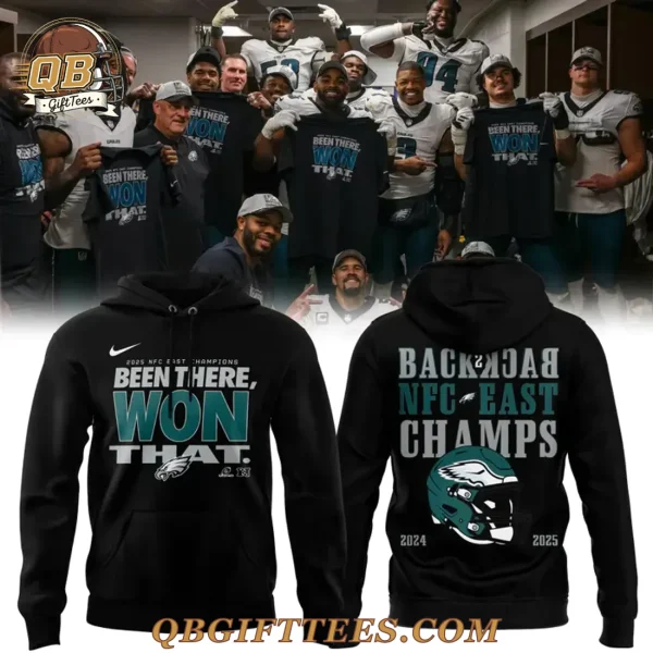 Philadelphia Eagles BACK TO BACK NFC East Division Champions Edition Hoodie