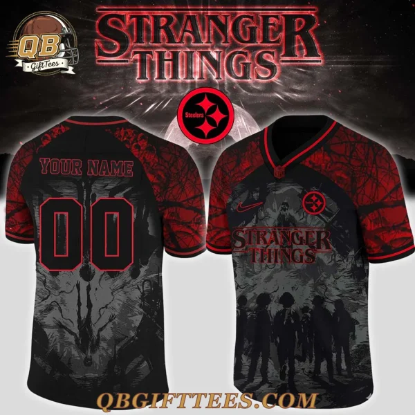 Pittsburgh Steelers x Stranger Thing 5 Special Edition Football Jersey