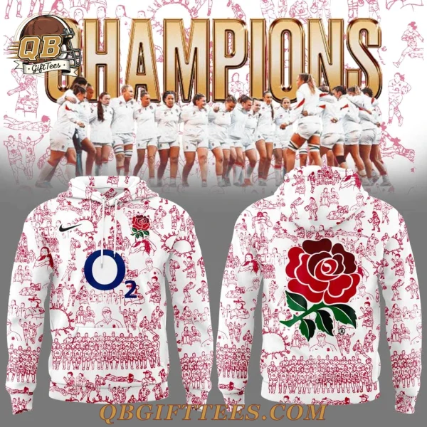 Red Roses Champions World Cup 2025 Hoodie