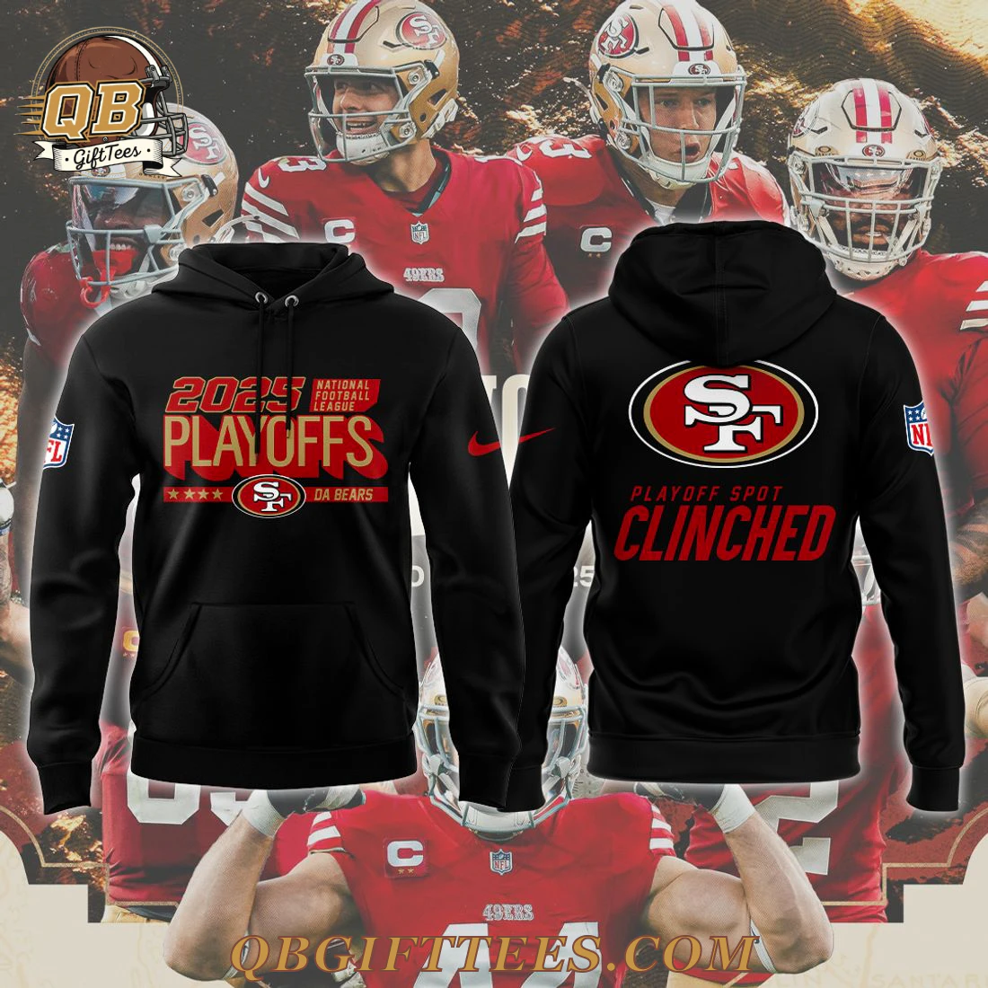 San Francisco 49ers Playoffs Clinched Special Edition Hoodie San Francisco 49ers Playoffs Clinched Special Edition Hoodie